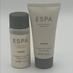 ESPA Bergamot & Jasmine Body Wash and Lotion Set -